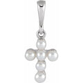 Pearl Youth Cross Pendant
