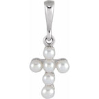 Pearl Youth Cross Pendant