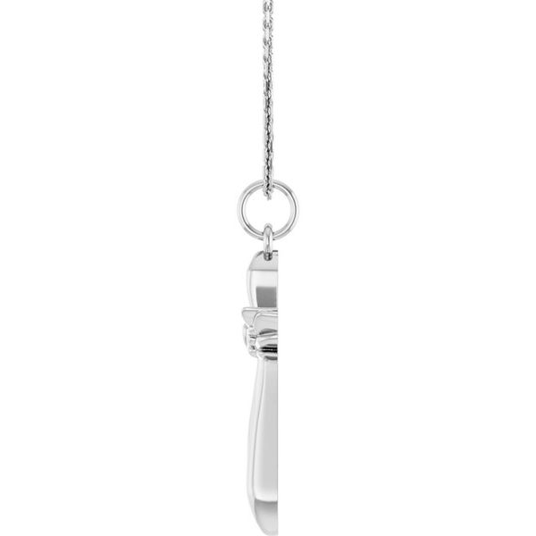 Angel Wing Cross Necklace - Image 3