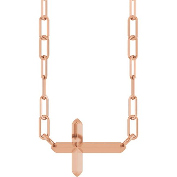Sideways Cross Necklace