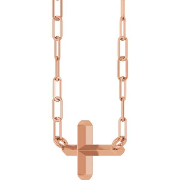 Sideways Cross Necklace - Image 2