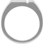Rectangle Cross Signet Ring - Image 2