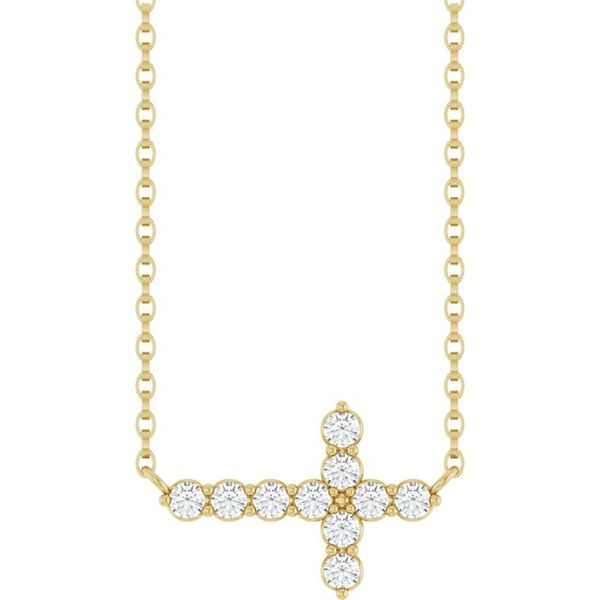 Accented Cross Necklace