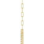 Accented Sideways Cross Necklace - Image 3