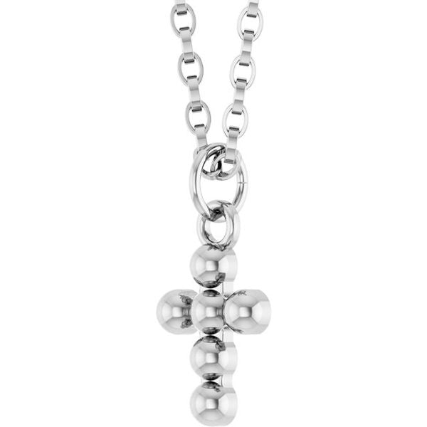 Beaded Cross Necklace - Image 2
