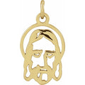 Silhouetted Face of Jesus Pendant