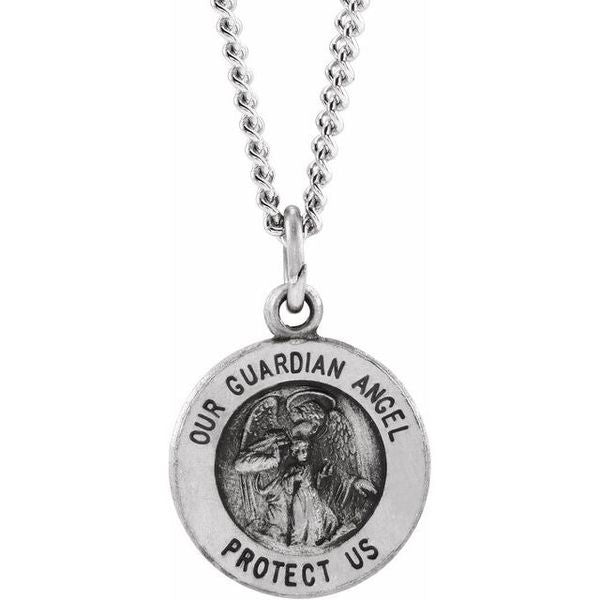 Guardian Angel Medal Necklace