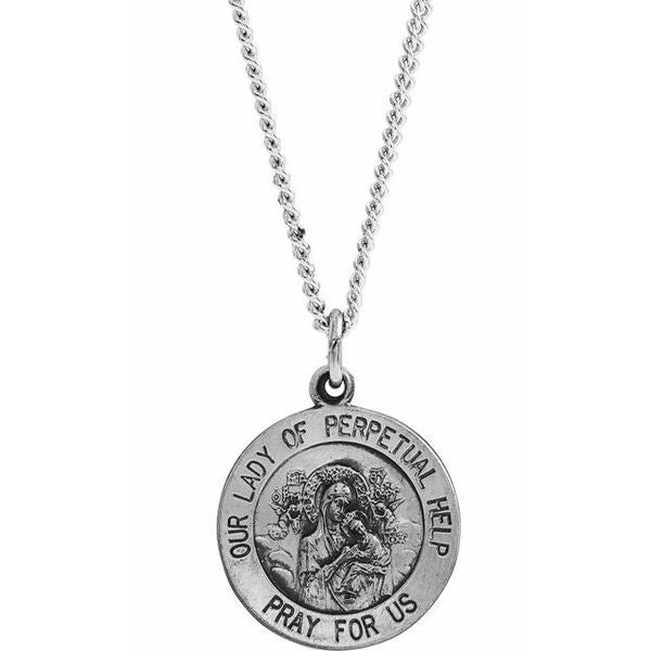 Our Lady of Perpetual Help Medal Necklace