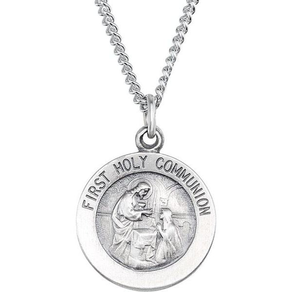 First Holy Communion Medal Necklace