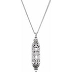 Hollow Mezuzah Necklace