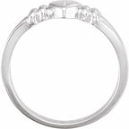 Heart & Cross Chastity Ring - Image 2