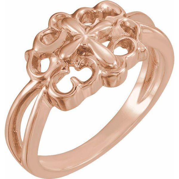 Sculptural Cross Ring