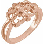 Sculptural Cross Ring