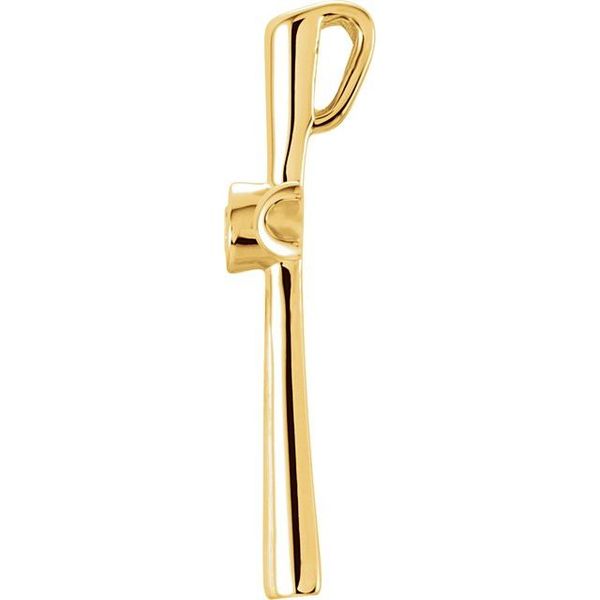 Solitaire Cross Pendant - Image 2