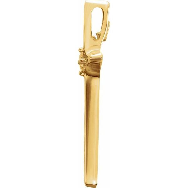 Solitaire Cross Pendant - Image 2