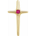 Solitaire Cross Pendant