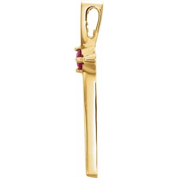 Solitaire Cross Pendant - Image 2
