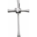 Solitaire Cross Pendant