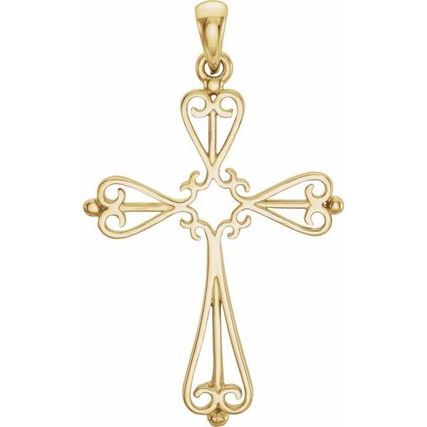 Sculptural Cross Pendant