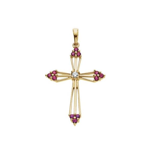 Accented Cross Pendant