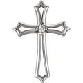 Solitaire Cross Pendant