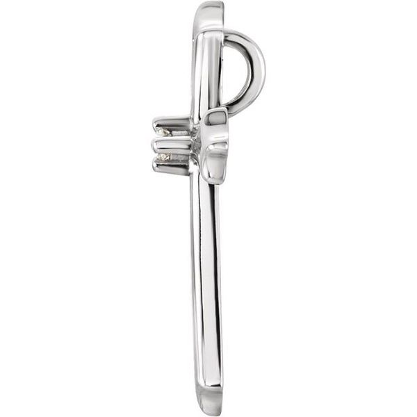 Solitaire Cross Pendant - Image 2