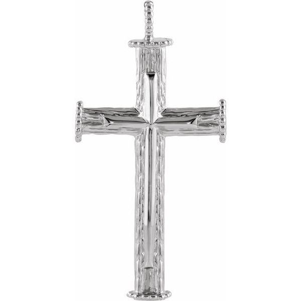 Tree Bark Cross Pendant