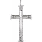 Tree Bark Cross Pendant