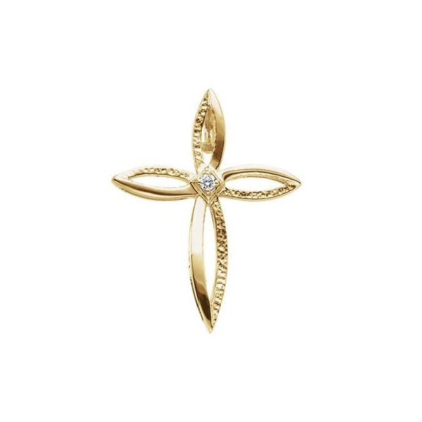 Solitaire Cross Pendant