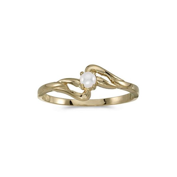 10k Yellow Gold Pearl Ring