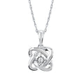 Sterling Silver Diamond Pendant