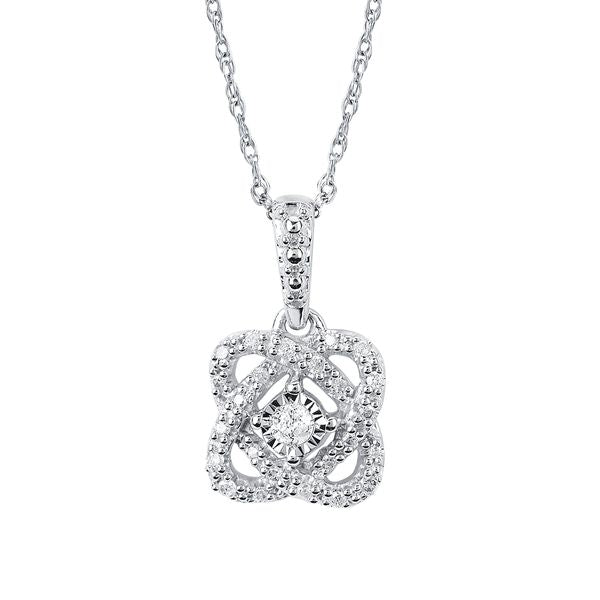 Sterling Silver Diamond Pendant