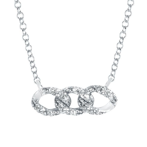 Sterling Silver Diamond Pendant