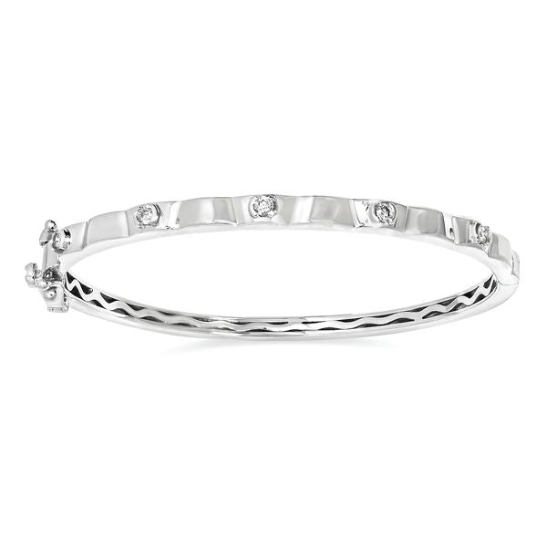 Sterling Silver Diamond Bracelet