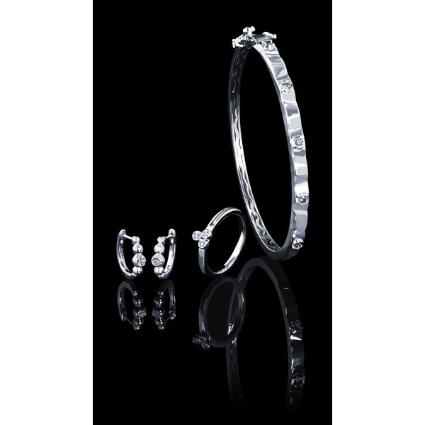 Sterling Silver Diamond Bracelet - Image 2