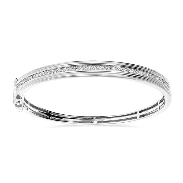 Sterling Silver Diamond Bracelet