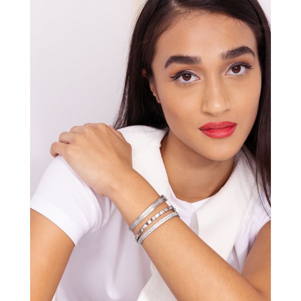 Sterling Silver Diamond Bracelet - Image 2