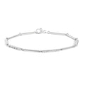 Sterling Silver Diamond Bracelet