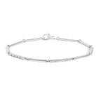 Sterling Silver Diamond Bracelet
