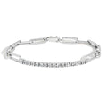 Sterling Silver Diamond Bracelet