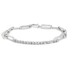 Sterling Silver Diamond Bracelet