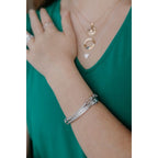 Sterling Silver Diamond Bracelet - Image 5