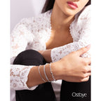 Sterling Silver Diamond Bracelet - Image 2