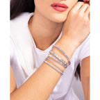 Sterling Silver Diamond Bracelet - Image 3