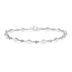 Sterling Silver Diamond Bracelet