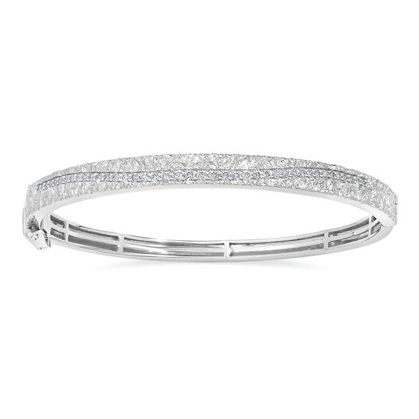 Sterling Silver Diamond Bracelet