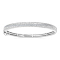 Sterling Silver Diamond Bracelet
