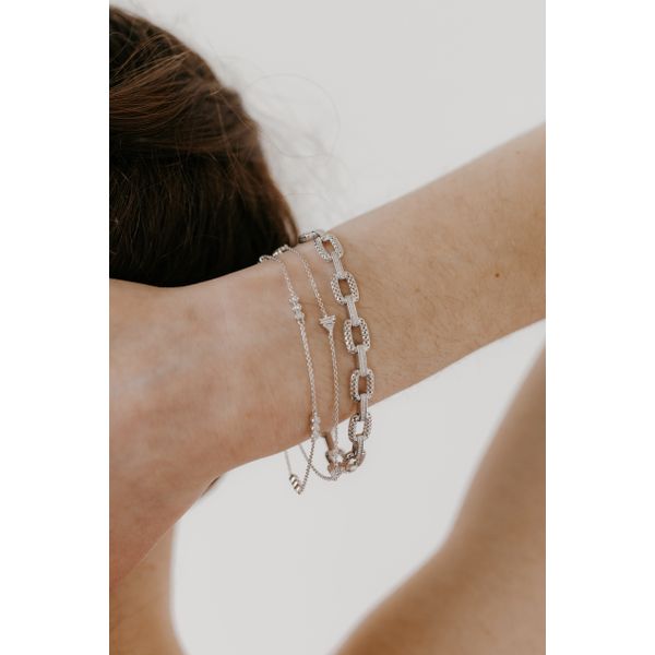 Sterling Silver Diamond Bracelet - Image 2