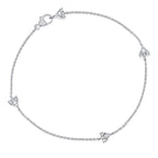 Sterling Silver Diamond Bracelet