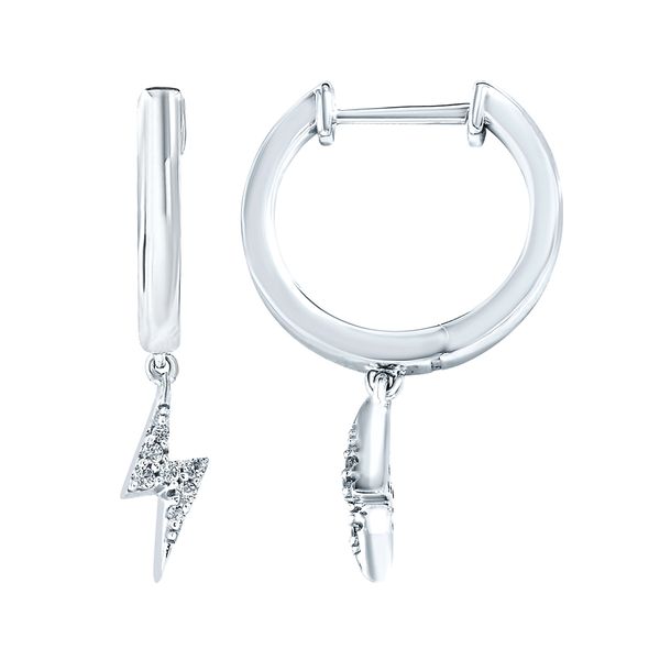 Sterling Silver Diamond Earrings